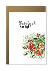 Kartka świąteczna gałązka minimalistyczna firmowa (1)