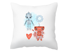 Poszewka na poduszkę dla dziecka z robotami robot