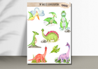 Naklejki z dinozaurami dinozary dla dziecka album (2)