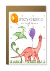 Kartka dla chłopca z dinozarami pterodaktyl (1)