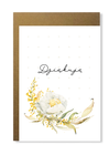 Kartka ślubna firmowa z kwiatem dziękuję elegancka (1)