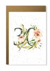  Kartka na urodziny z wiekiem kwiatowa minimalistyczna (5)