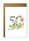  Kartka na urodziny z wiekiem kwiatowa minimalistyczna (7)