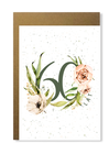  Kartka na urodziny z wiekiem kwiatowa minimalistyczna (8)