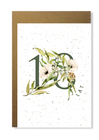  Kartka na urodziny z wiekiem kwiatowa minimalistyczna (10)