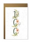  Kartka na urodziny z wiekiem kwiatowa minimalistyczna (11)
