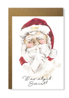 Kartka na święta z Mikołajem minimalistyczna (1)