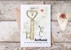 Kartka dla ukochanej ukochanego klucz do serca (2)