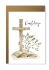 Kartka z kondolencjami minimalistyczna krzyż (1)