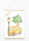 Plakat dla dziecka ze szkolnym autobusem prezent (1)