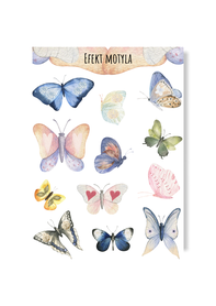Naklejki kolorowe z motylami na wiosnę do albumu