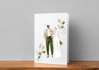 Kartka ślubna minimalistyczna boho z młodą parą (2)